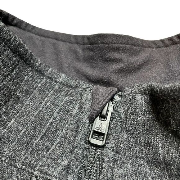 PRANA Wentworth 1/4 Zip Wool Blend Sweater Size Large - Picture 9 of 9